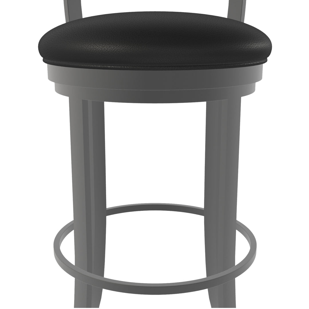 19.5"W x 19.5"D x 38"H / Licorice Black/Firestone Grey