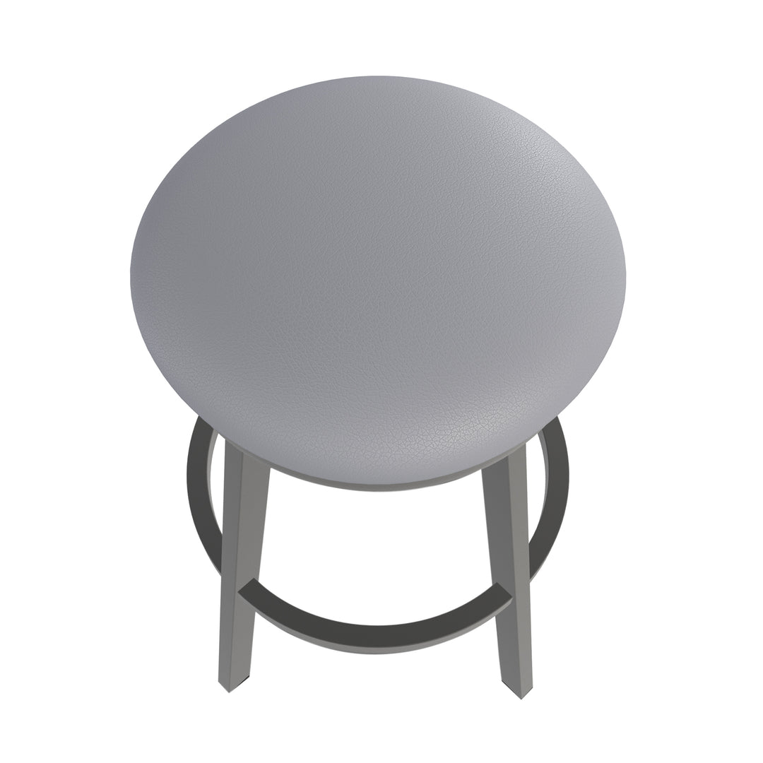 18.5"W x 18.5"D x 26"H / Charcoal Gray/Firestone Grey