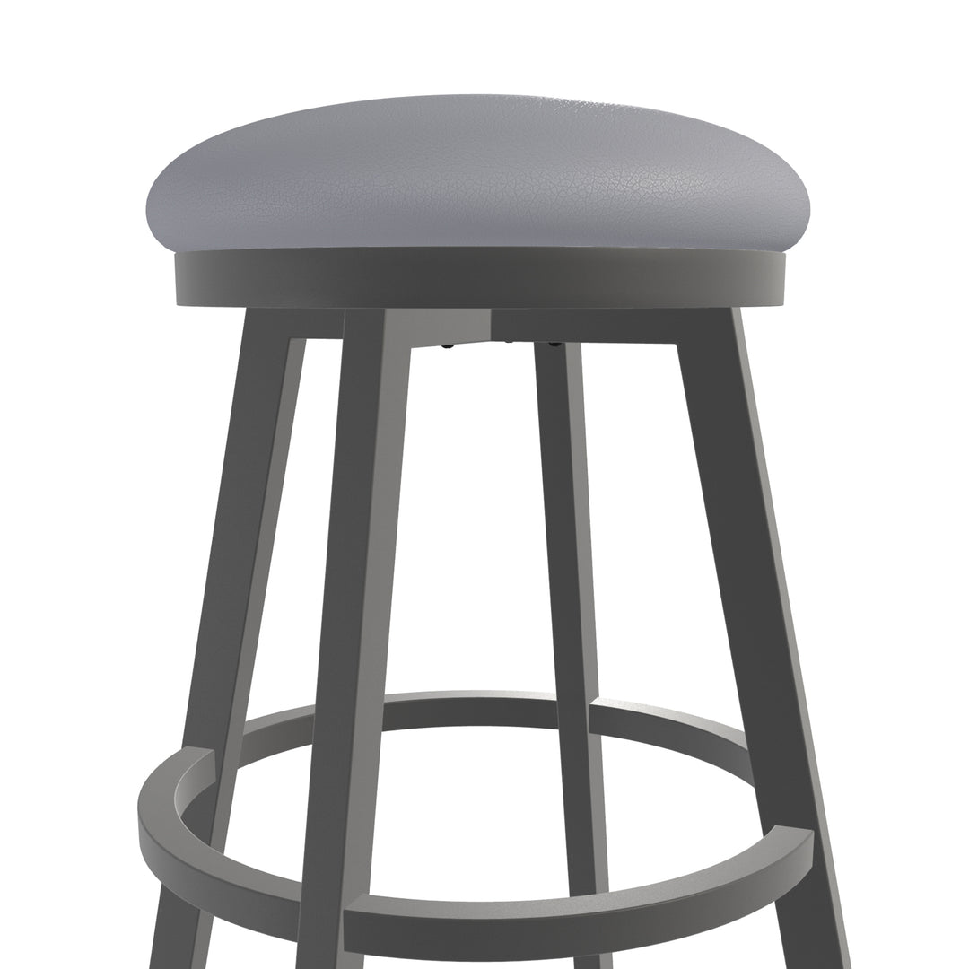 18.5"W x 18.5"D x 26"H / Charcoal Gray/Firestone Grey