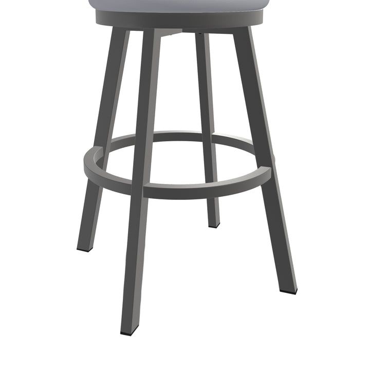 18.5"W x 18.5"D x 26"H / Charcoal Gray/Firestone Grey