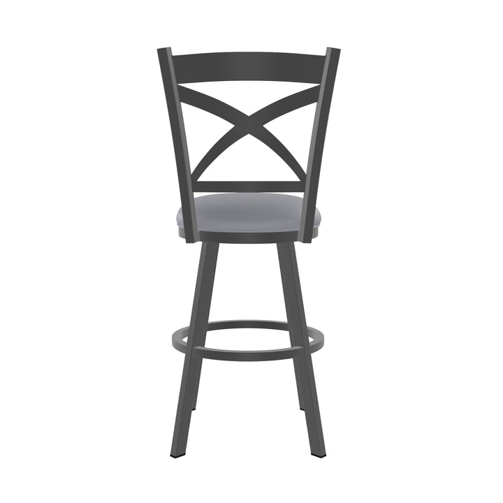 18.5"W x 25"D x 41.75"H / Charcoal Gray/Firestone Grey