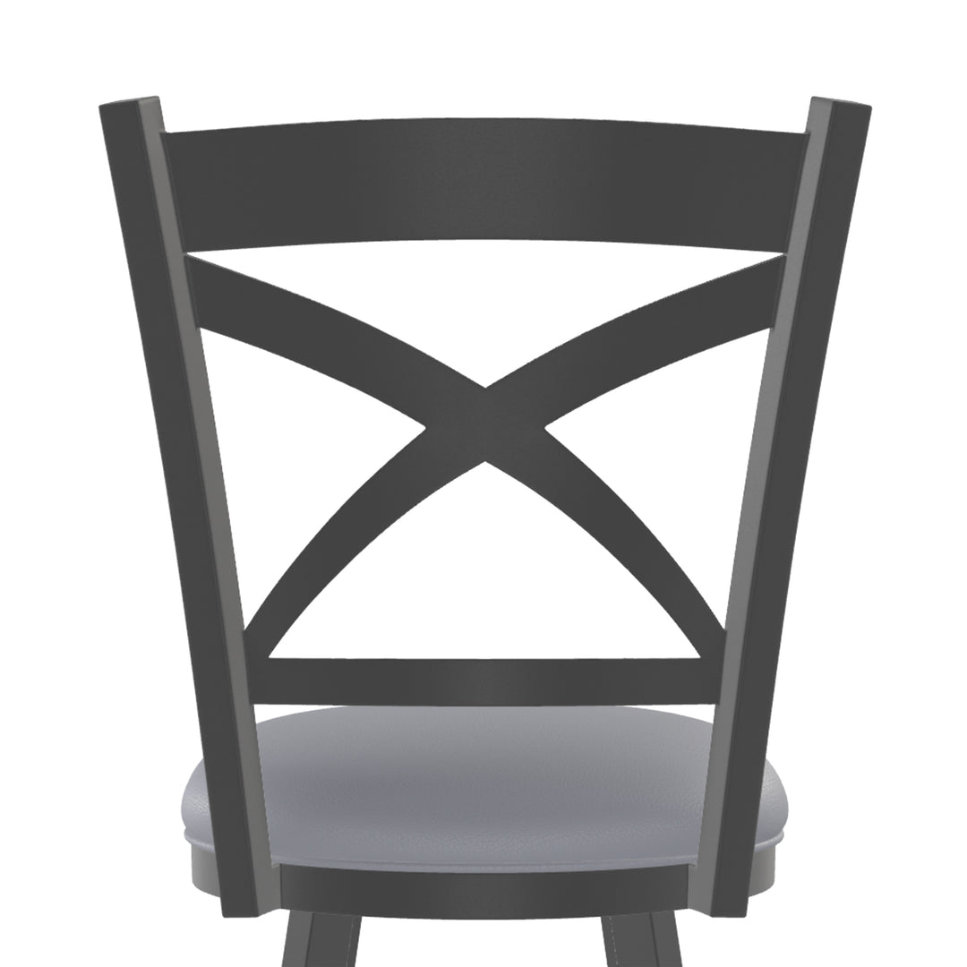 18.5"W x 25"D x 41.75"H / Charcoal Gray/Firestone Grey