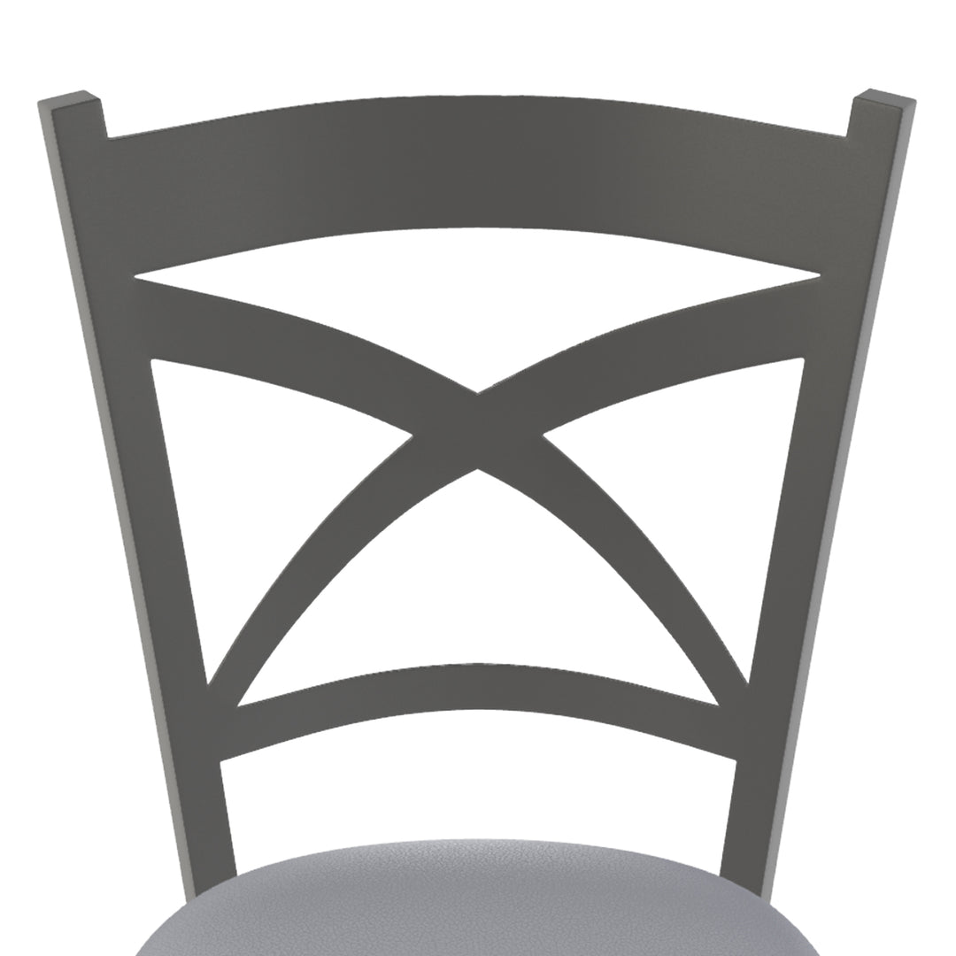 18.5"W x 25"D x 41.75"H / Charcoal Gray/Firestone Grey