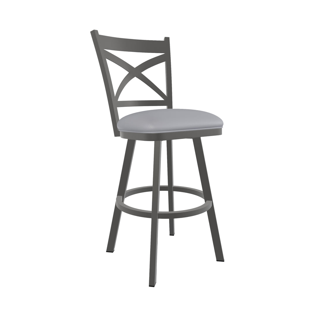 18.5"W x 25"D x 41.75"H / Charcoal Gray/Firestone Grey