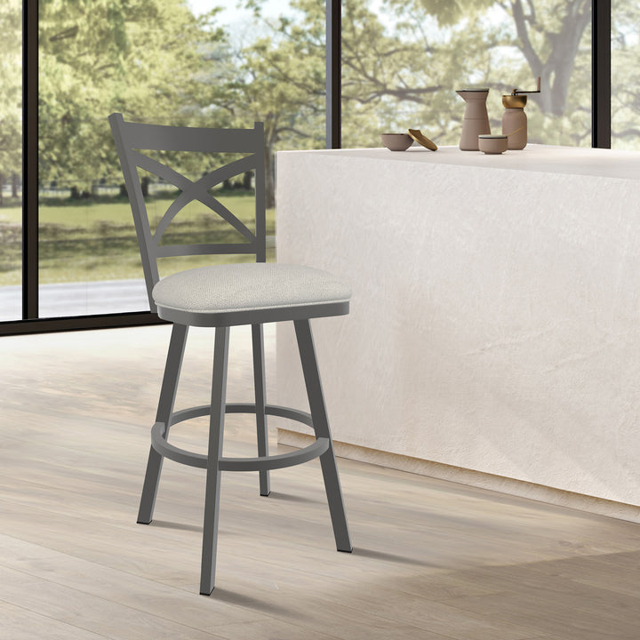 18.5"W x 25"D x 41.75"H / Irish Mist/Firestone Grey