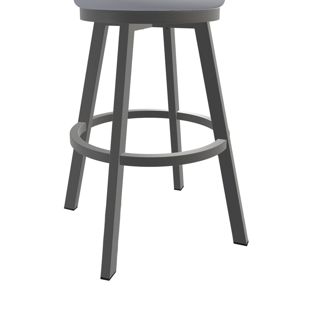 18.5"W x 18.5"D x 30"H / Charcoal Gray/Firestone Grey