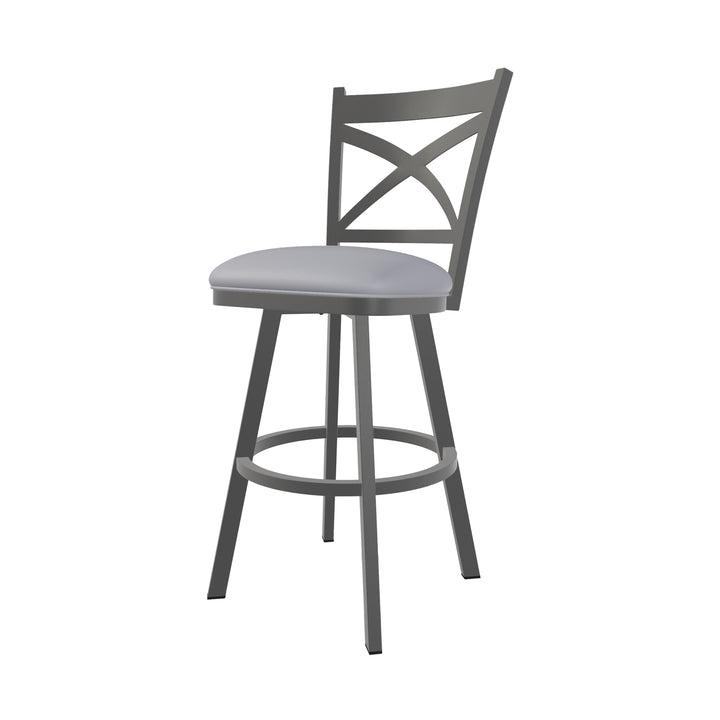 18.5"W x 25"D x 45.75"H / Charcoal Gray/Firestone Grey