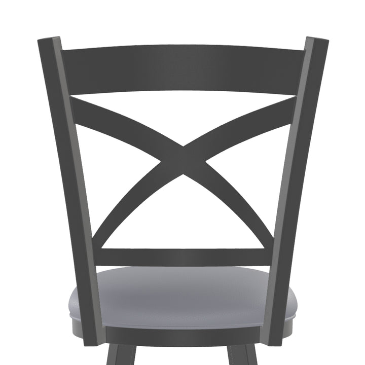 18.5"W x 25"D x 45.75"H / Charcoal Gray/Firestone Grey