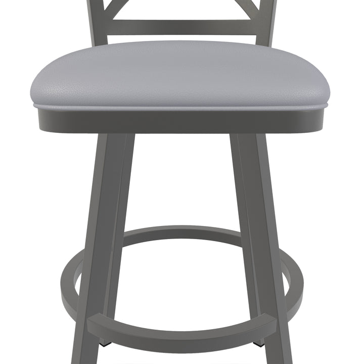 18.5"W x 25"D x 45.75"H / Charcoal Gray/Firestone Grey