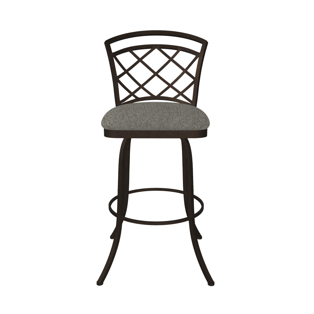 19.25"W x 24"D x 40"H / Textured Ash/Mocha