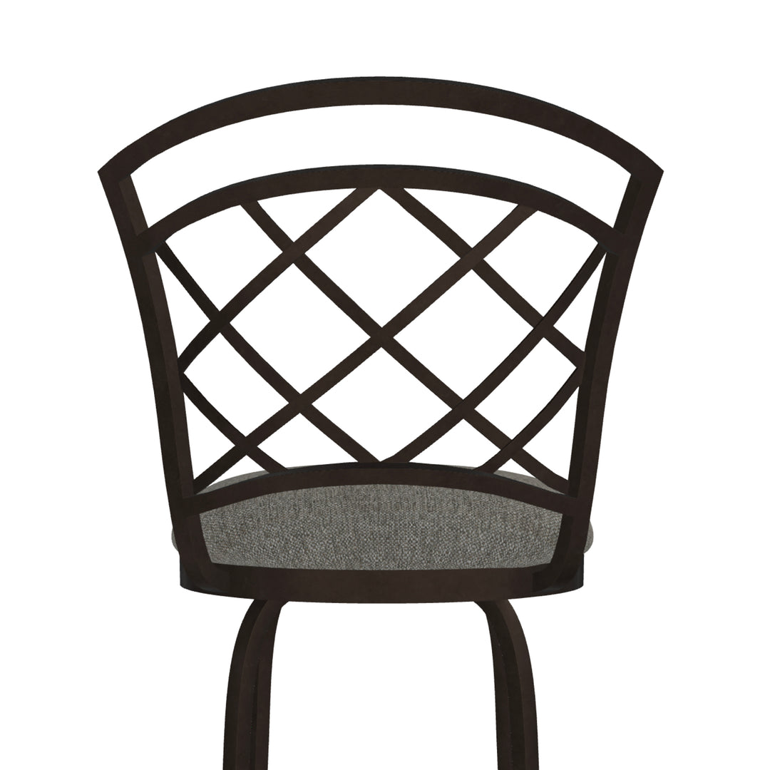 19.25"W x 24"D x 40"H / Textured Ash/Mocha