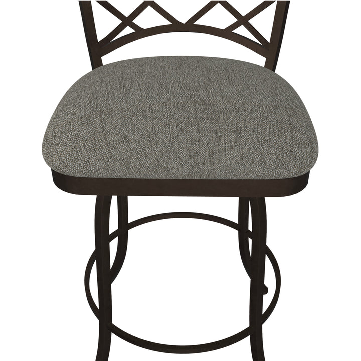 19.25"W x 24"D x 40"H / Textured Ash/Mocha