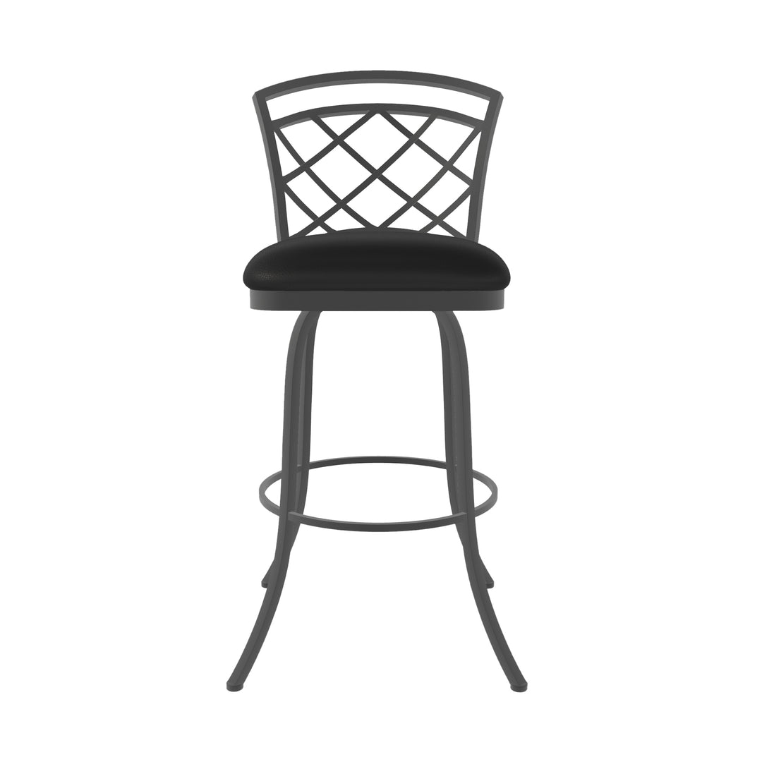 19.25"W x 24"D x 40"H / Licorice Black/Firestone Grey