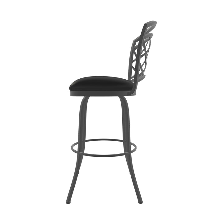 19.25"W x 24"D x 40"H / Licorice Black/Firestone Grey