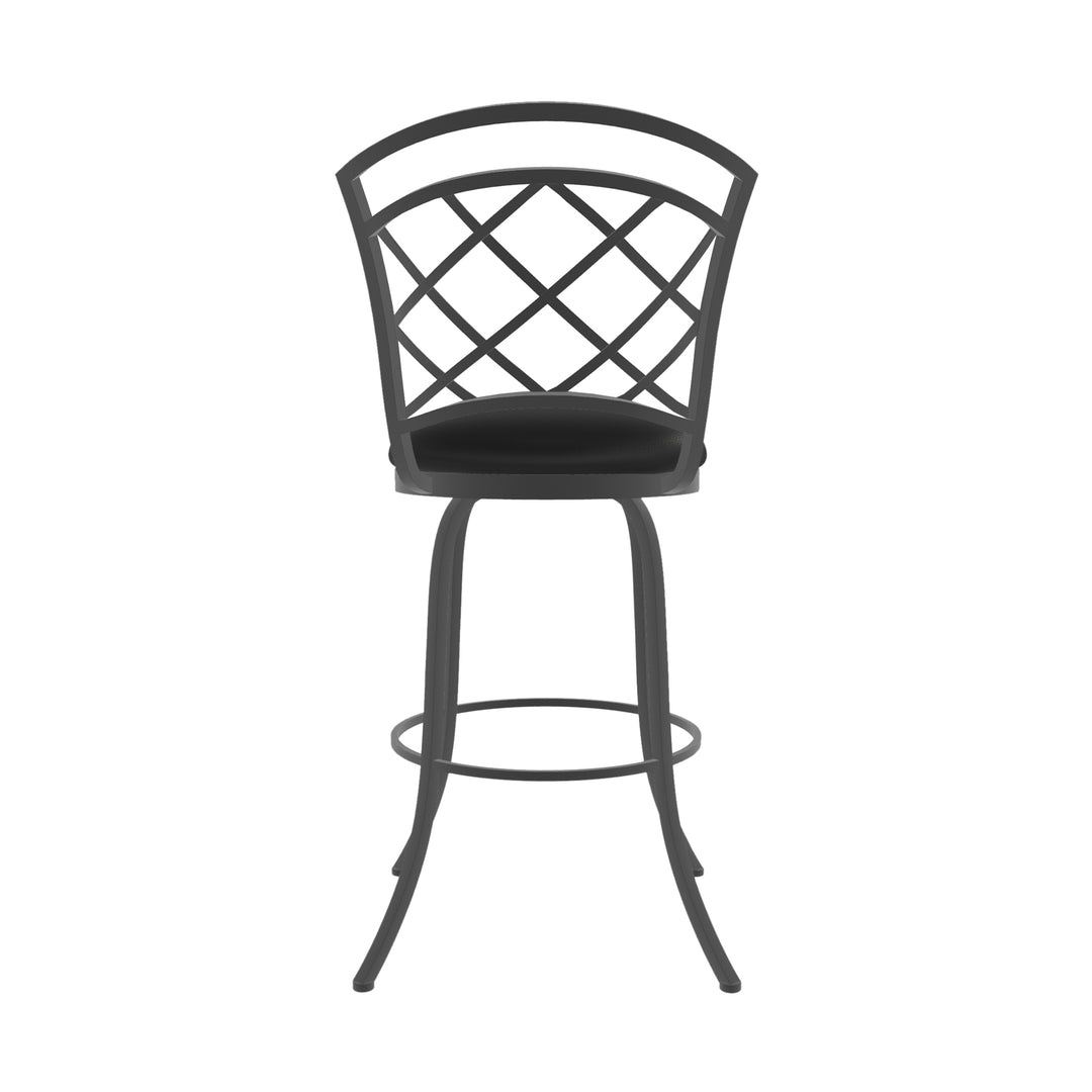 19.25"W x 24"D x 40"H / Licorice Black/Firestone Grey