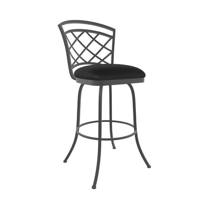 19.25"W x 24"D x 40"H / Licorice Black/Firestone Grey