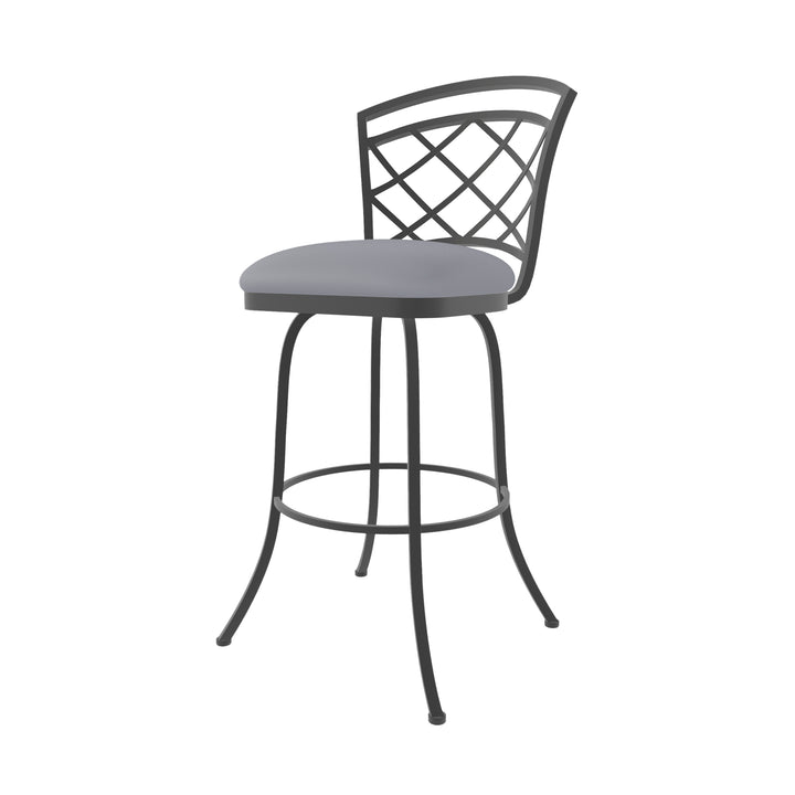 19.25"W x 24"D x 40"H / Charcoal Gray/Firestone Grey