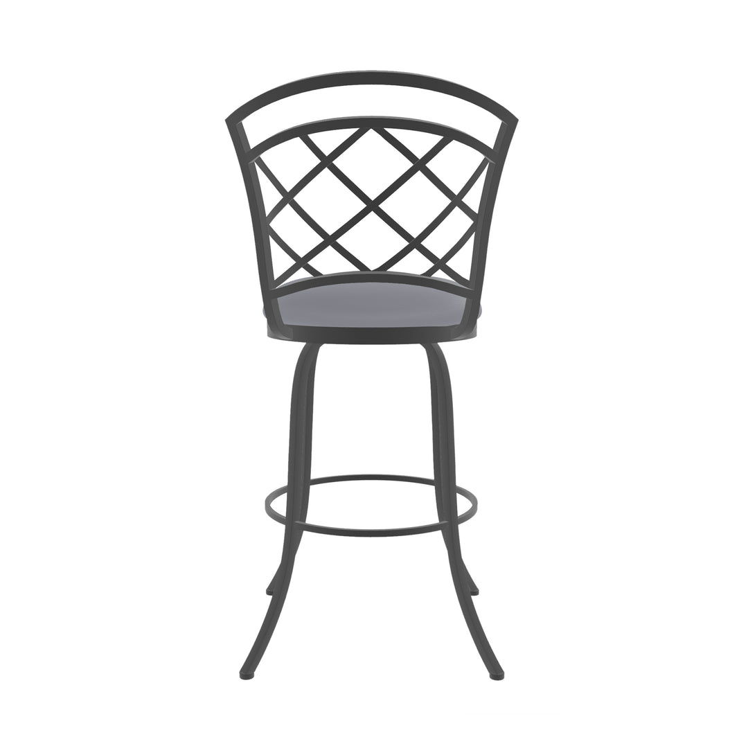 19.25"W x 24"D x 40"H / Charcoal Gray/Firestone Grey