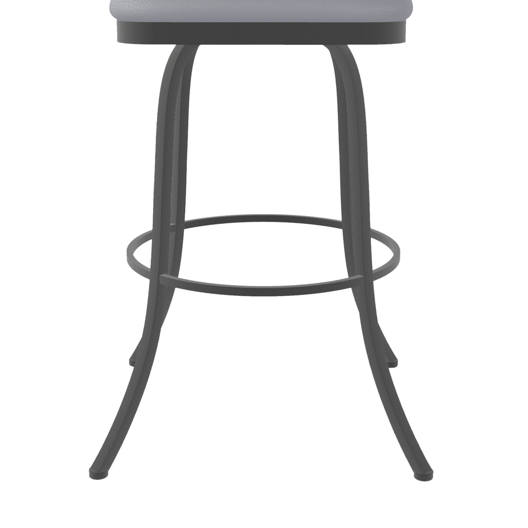 19.25"W x 24"D x 40"H / Charcoal Gray/Firestone Grey