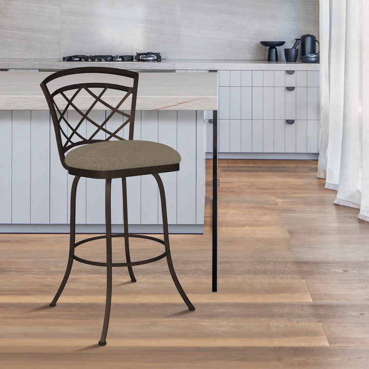 19.25"W x 24"D x 44"H / Venetian/Mocha