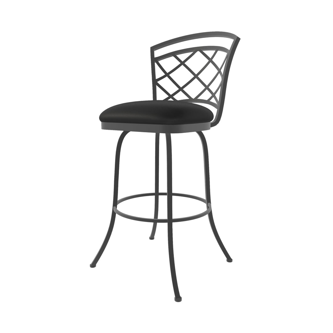 19.25"W x 24"D x 44"H / Licorice Black/Firestone Grey