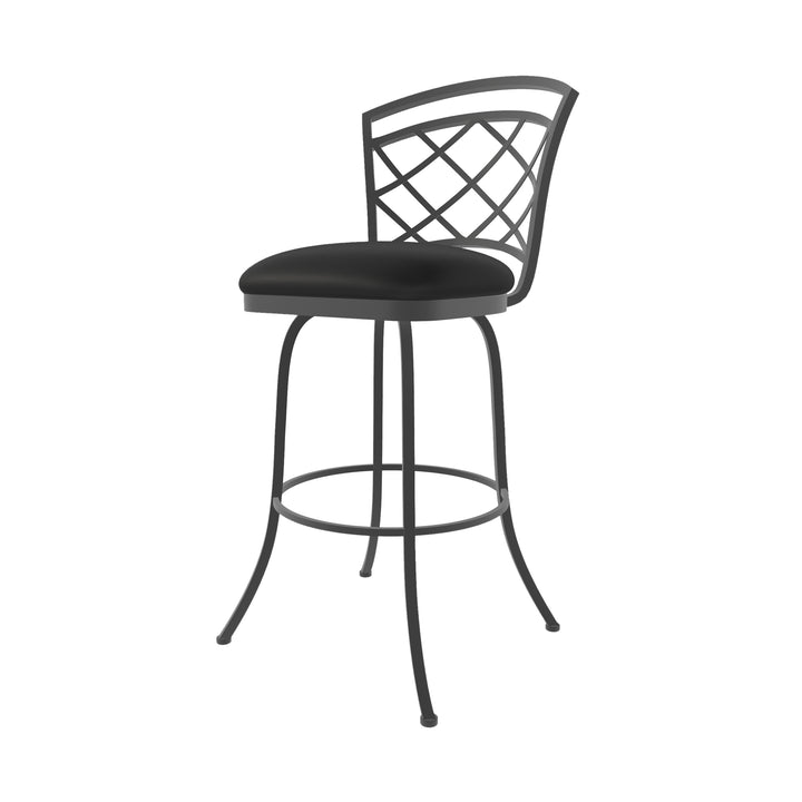 19.25"W x 24"D x 44"H / Licorice Black/Firestone Grey