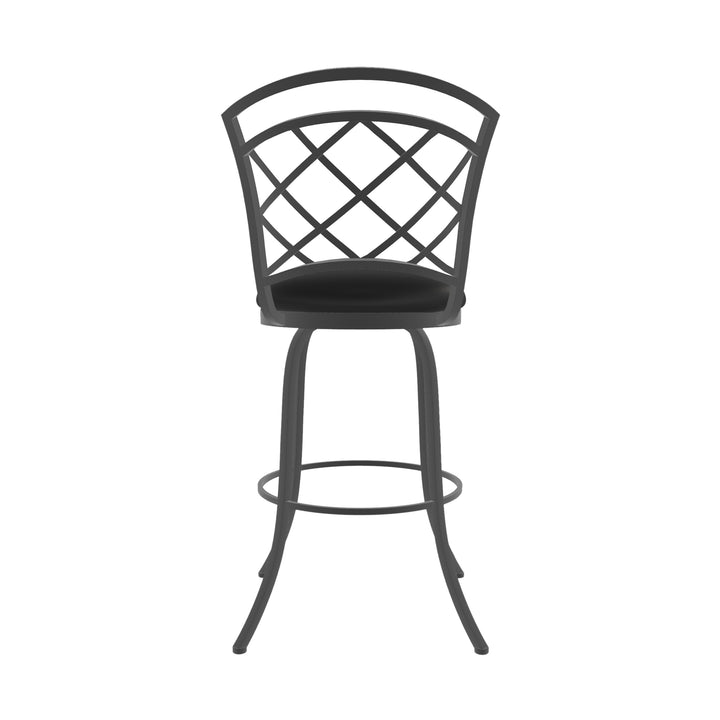 19.25"W x 24"D x 44"H / Licorice Black/Firestone Grey