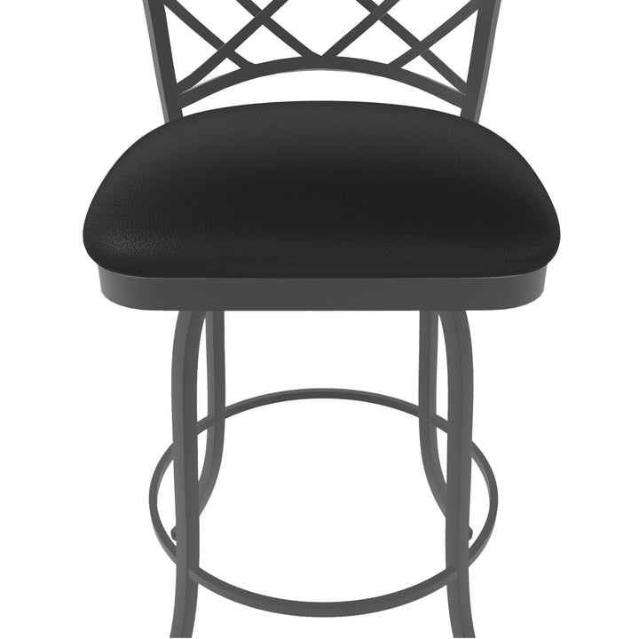 19.25"W x 24"D x 44"H / Licorice Black/Firestone Grey