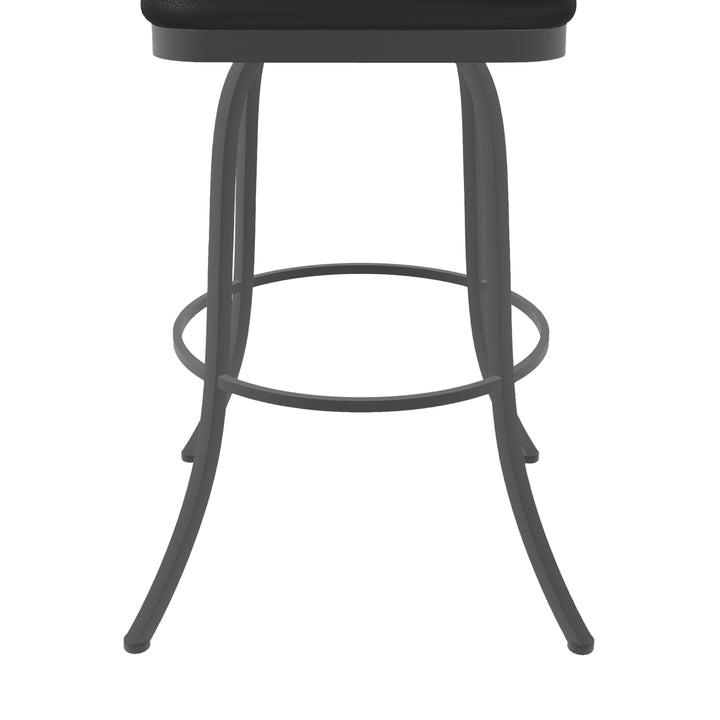 19.25"W x 24"D x 44"H / Licorice Black/Firestone Grey