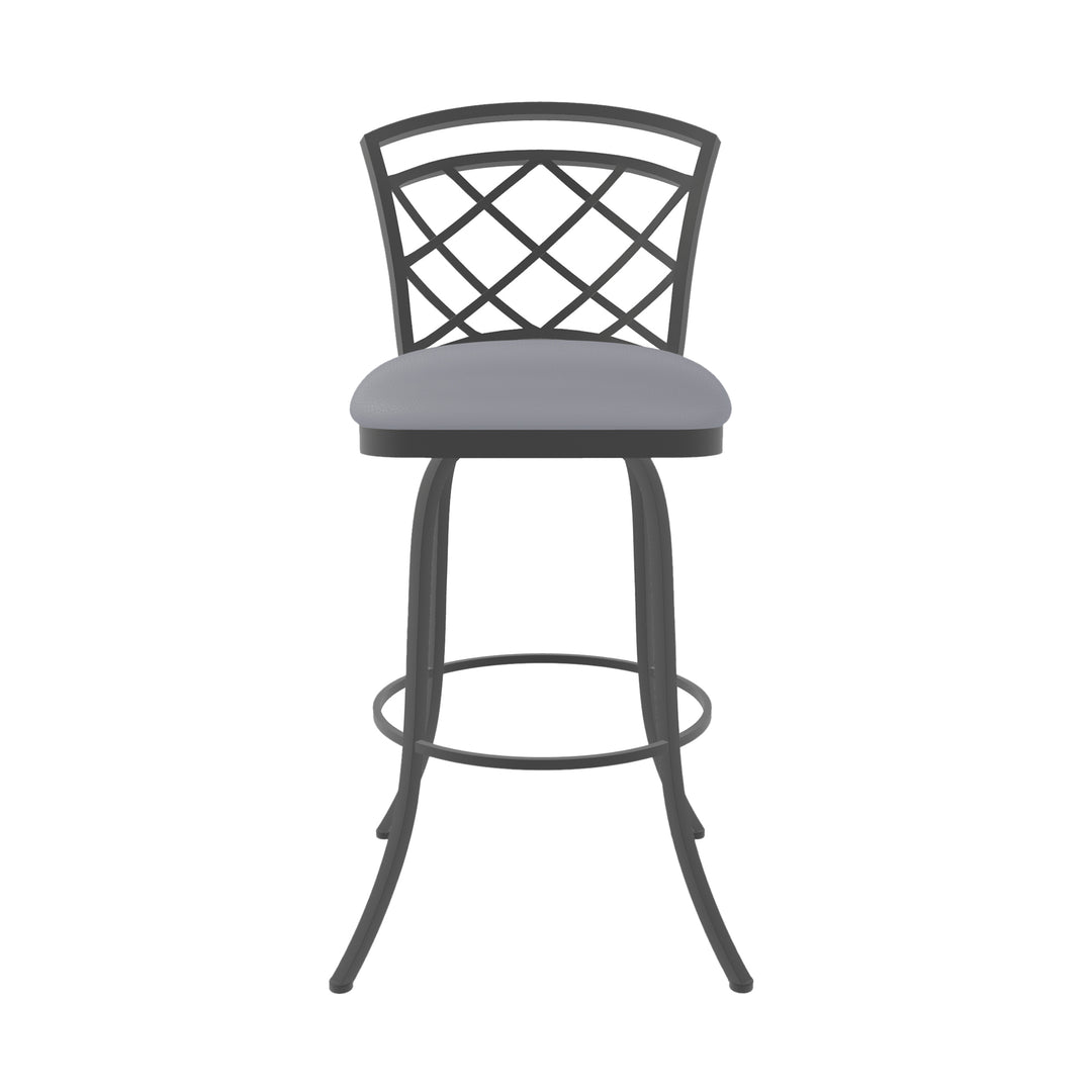 19.25"W x 24"D x 44"H / Charcoal Gray/Firestone Grey