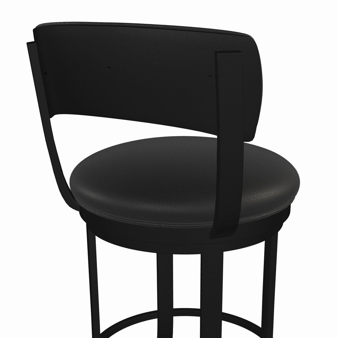 19.5"W x 18.5"D x 34"H / Licorice Black/Sable Onyx