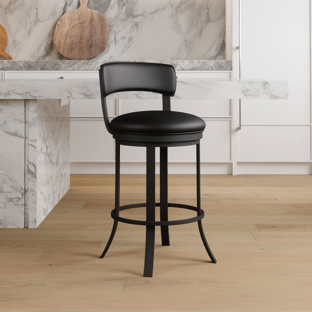 19.5"W x 18.5"D x 34"H / Licorice Black/Sable Onyx