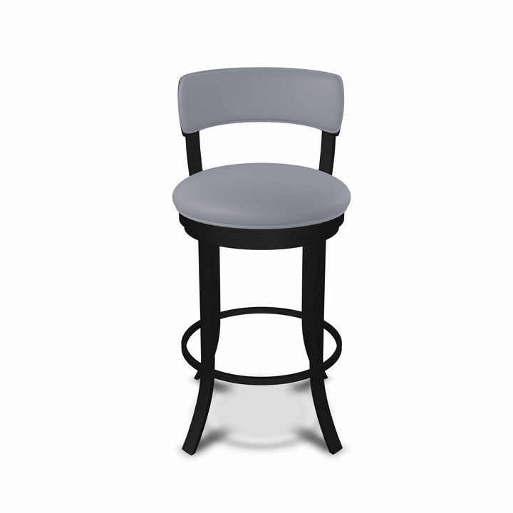 19.5"W x 18.5"D x 34"H / Charcoal Gray/Sable Onyx