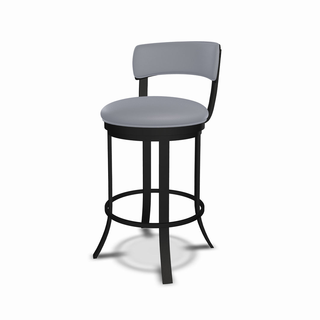 19.5"W x 18.5"D x 34"H / Charcoal Gray/Sable Onyx