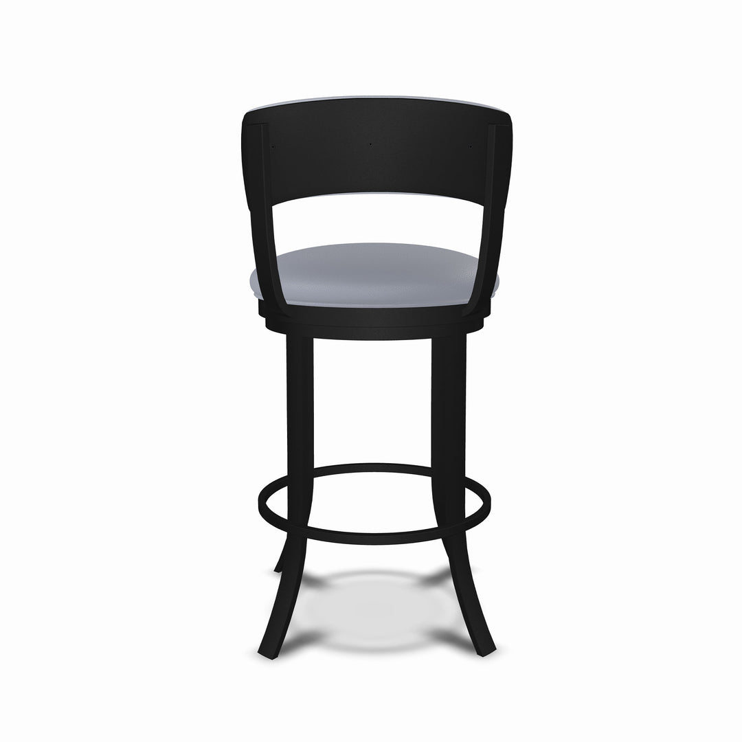 19.5"W x 18.5"D x 34"H / Charcoal Gray/Sable Onyx