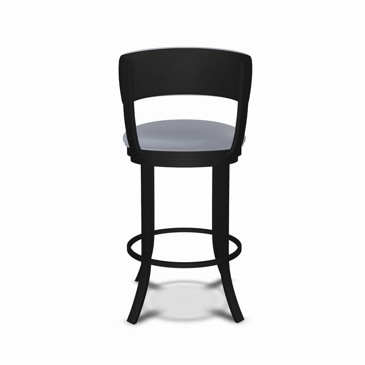 19.5"W x 18.5"D x 34"H / Charcoal Gray/Sable Onyx