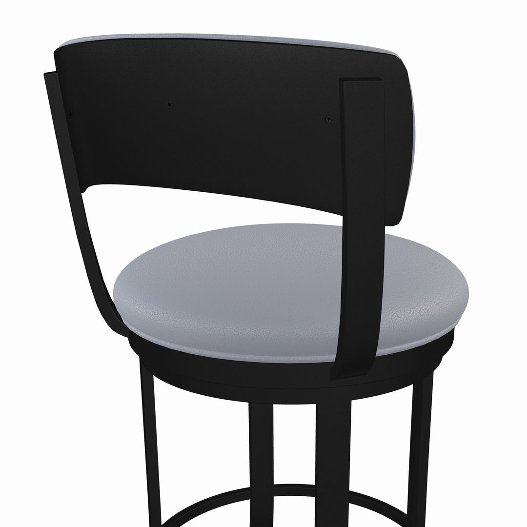 19.5"W x 18.5"D x 34"H / Charcoal Gray/Sable Onyx