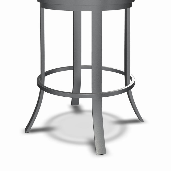 19.5"W x 18.5"D x 34"H / Midnight Blue/Lustrous Silver White