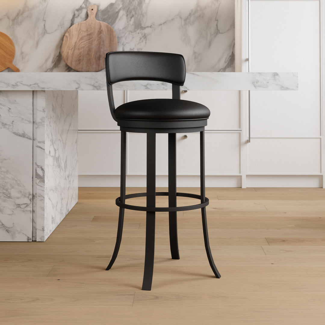 19.5"W x 19.5"D x 38"H / Licorice Black/Sable Onyx