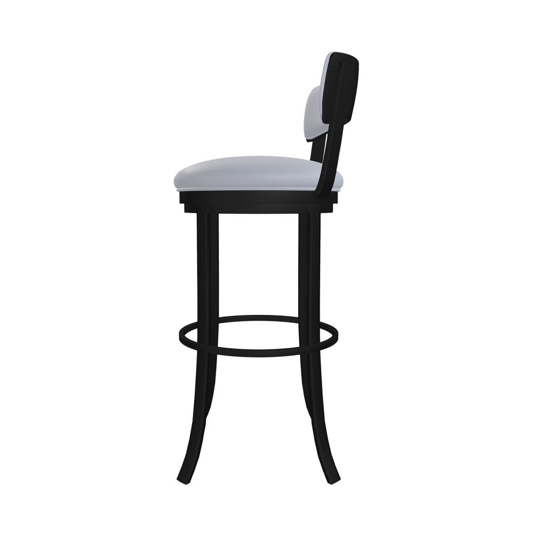 19.5"W x 19.5"D x 38"H / Charcoal Gray/Sable Onyx