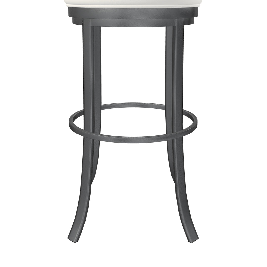 19.5"W x 19.5"D x 38"H / Vail Pure White/Lustrous Silver White