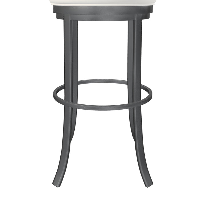 19.5"W x 19.5"D x 38"H / Vail Pure White/Lustrous Silver White