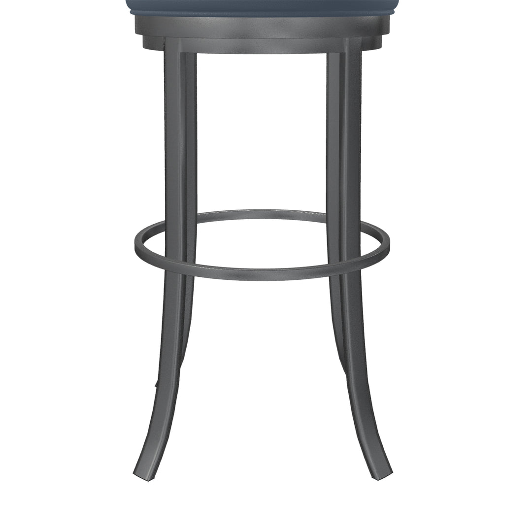 19.5"W x 19.5"D x 38"H / Midnight Blue/Lustrous Silver White