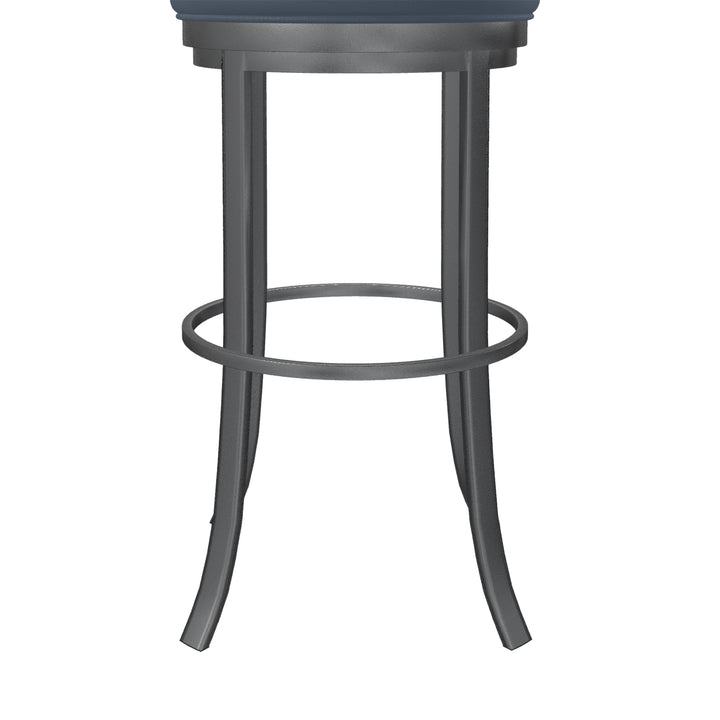 19.5"W x 19.5"D x 38"H / Midnight Blue/Lustrous Silver White