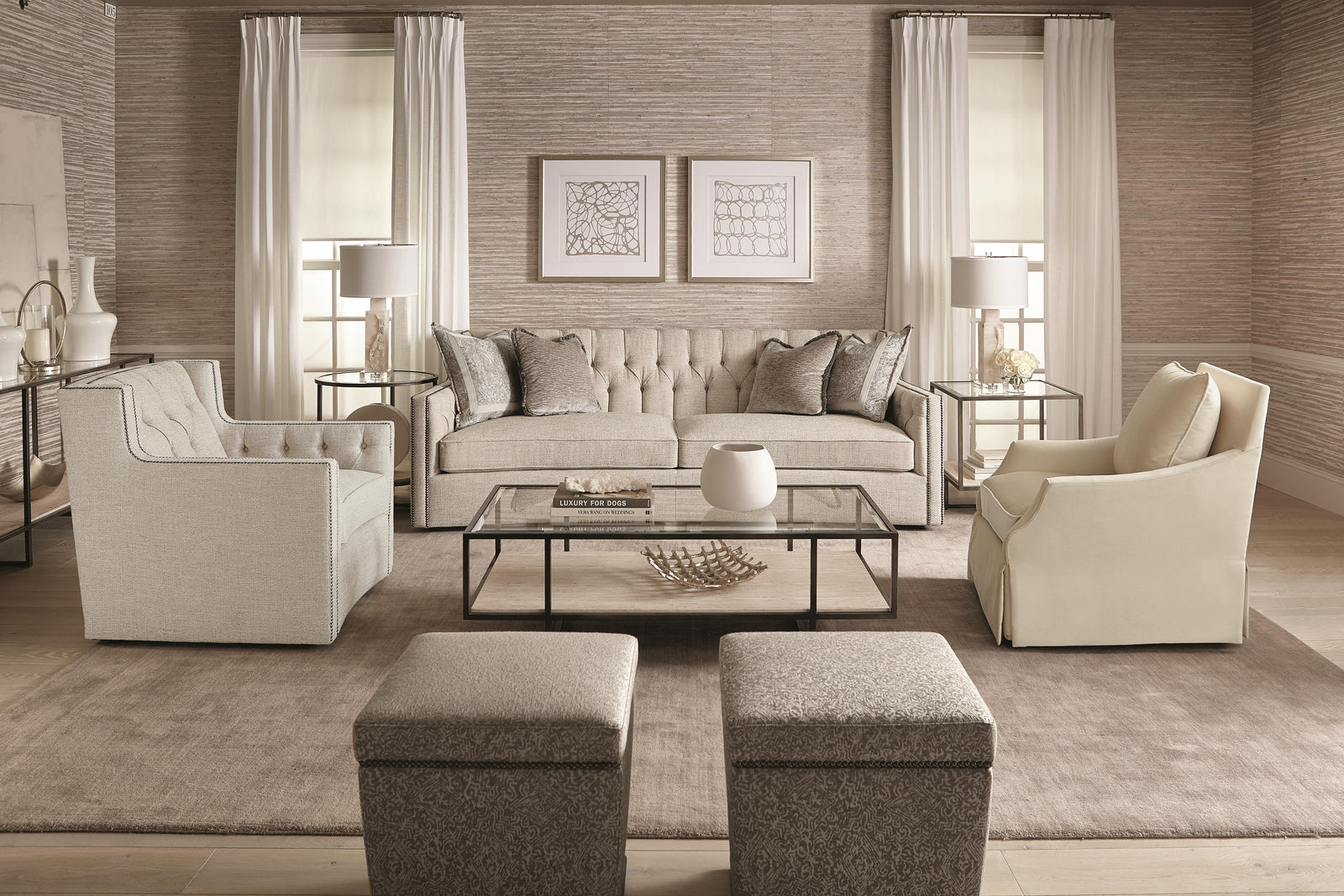 Bernhardt - Candace Fabric Sofa - B7277C | American Home Furniture