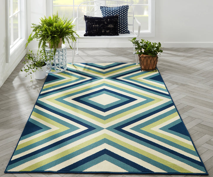 American Home Furniture Momeni Baja Zig-Zag Rug