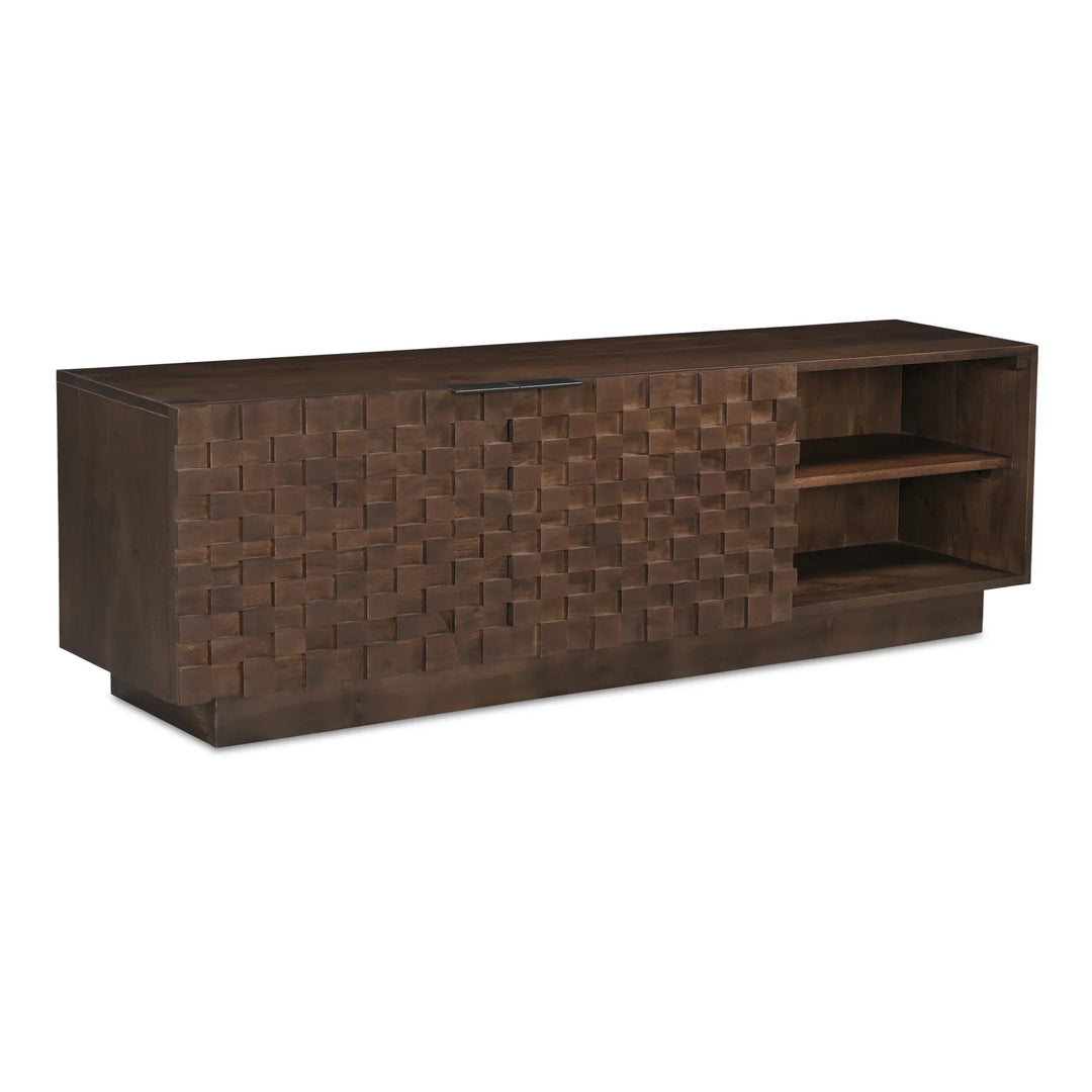 Easton Media Cabinet Brown - AmericanHomeFurniture