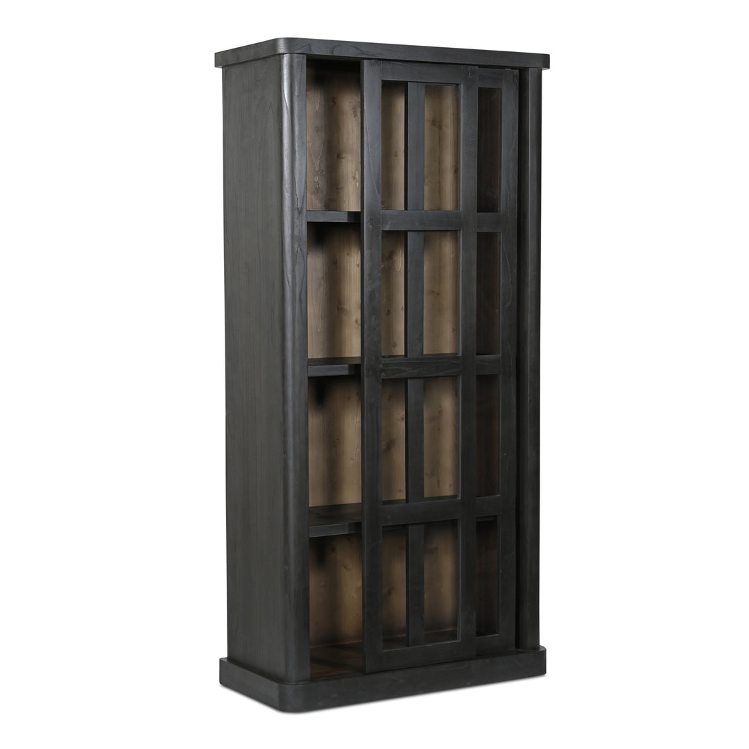 Moe's Home Collection - Mona Tall Cabinet Black - BB-1025-02 | American Home Furniture