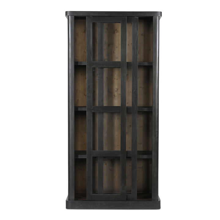 Moe's Home Collection - Mona Tall Cabinet Black - BB-1025-02 | American Home Furniture