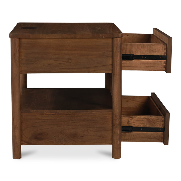 American Home Furniture Moe's Home Collection Lottie Charging Nightstand